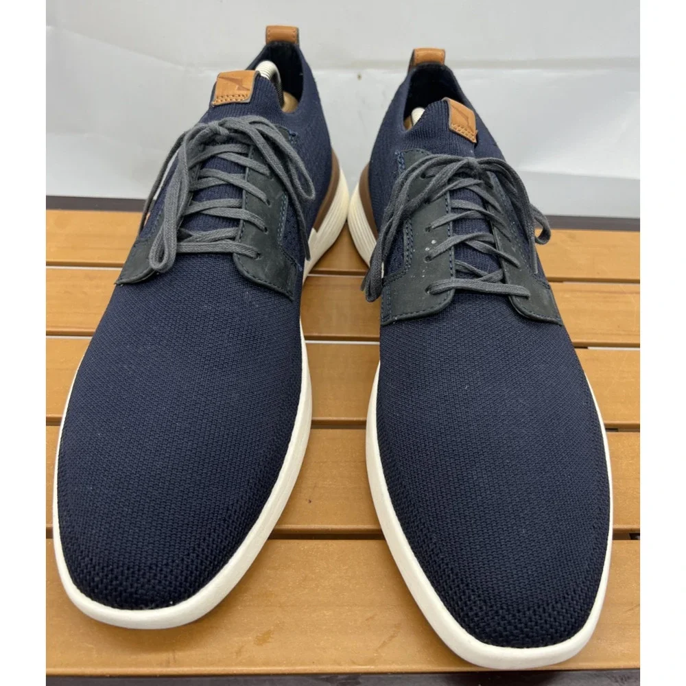 Wolf & Shepherd SwiftKnit Derby Shoes Mens Size 11 Blue Knit Casual Sneakers